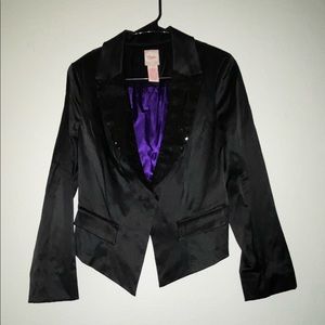 Candies Black Sequin Blazer